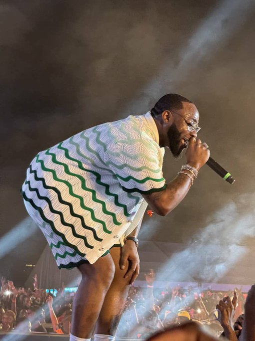 PHOTOS – Davido thrills Ugandan fans at Timeless Concert.