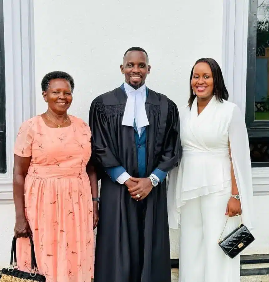 Joel Ssenyonyi, graduates with a law diploma.